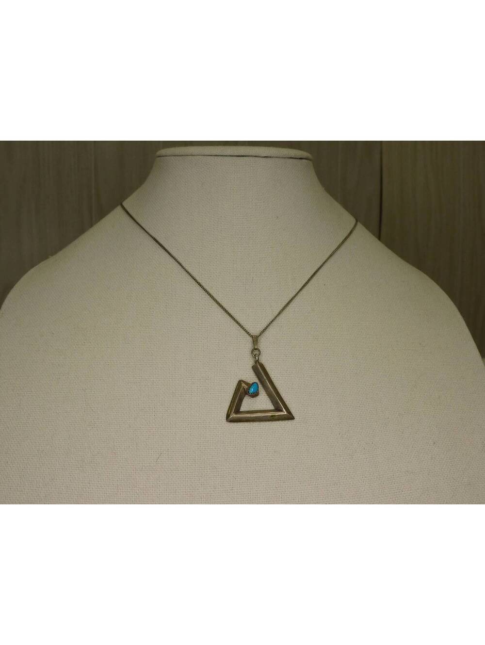 Vintage Sterling Turquoise Necklace